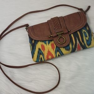 Vintage Chaps Tie Dye Convertible Crossbody Bag